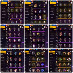  Free Fire EU Lv77 🔥 Prime 7🔥 Rampage Set  | Bandit (Thieves) Set  | Rare Old Skins  Evo Guns | High Collec - Image 4