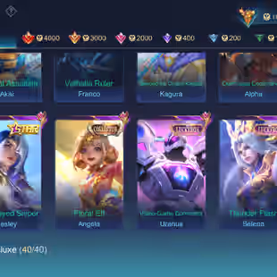 🔥ANIME ACCOUNT WITH SASUKE LOADING EFFECT 🔥|| LEGEND-2 || GRAND - 22 || SKIN -367 || MEGA -5 || ALL HEROS UNLOCK ||  - Image 9