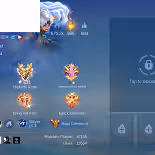 [IOS/ANDROID] CEL LVL 124 | 132 HEROES | 521 SKINS | MEGA 3 | COLLAB LOADED | 3 LEGEND INC LESLEY - 6 RARE COLLECTOR JJK - Image 3