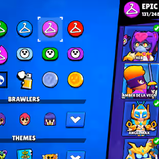 LEADERBOARD PRESTIGE-1 | 104K TROPHY-376X SKINS | 101/101 BRAWLER | 47X MAX | 37X HYPER | 3v3 WINS | 102 TOTAL PRESTIGE - Image 14