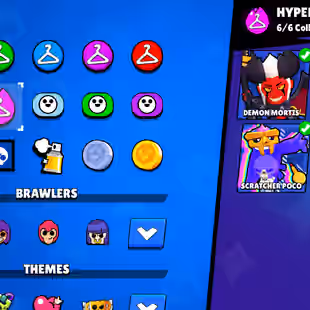 RARE 🎄 93.3K TROPHY 🎄 98!98-BRAWLER | ALL MAX BRAWLER | 84X HYPER | 440X SKINS | 2018 ACC | STAR SHELLY RARE SKIN - Image 19