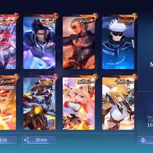 [IOS/ANDROID] CEL LVL 106 | 131 HEROES | 509 SKINS | MEGA 5 | 2 LEGEND FREYA ALUCARD - GOJO JJK - 3 ASPIRANT GUINEVERE  - Image 1