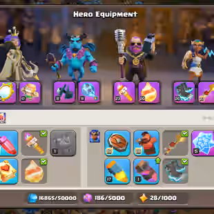 Th18 Almost Max | Hero-100-104-80-55 | Equipment-13-Epic Almost Max | XP-240 | Defence Wall Max | NC-Yes | BEST-DEAL - Image 5