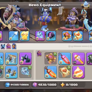 🚭DESERT SET FULL SKINS🚭TH 18 FULL MAX WALL-DEFENCE | 5X HERO PETS MAX | 10 EPIC MAX 14 EPIC E.Q | NC-500 DISCOUNT SHOP - Image 7