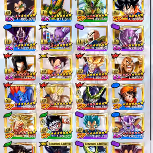 D872-IOS+Android-Nice Acc-10 UL(Cell Full Red Star+Zamasu+Frieza+Broly+Turles+Majin+S Vegito)+48 Legends+Vip Equi+Good  - Image 5