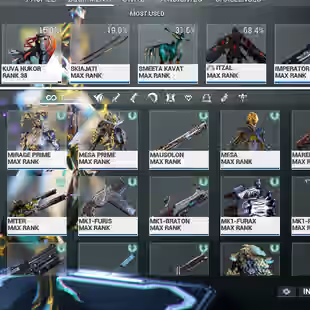 MR 25 360-750 Complated - 74x Warframe MAX 95x Primary Gun - 67x Secondary Gun - 90x Meele - Image 4