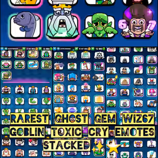 🦄✨[ 10YEAR OLD ESPORTS] ARENA28 KT16 FULL MAX RAREST GHOST GEM - WIZ 6 7- 13K GEM LEVEL 16 CARDS 65 ELITE SHARK TANK CR - Image 6