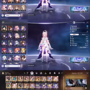 All Platform - EU - Level70 -  43 Character 21 5'Star - 14 Weapon 5'Star - Cyrene - The Herta - Jade - Hyacine - Cipher  - Image 5