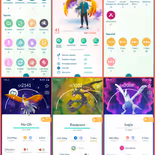 🎯LEVEL 41 PG ACCT | SHINY RAYQUAZA HO-OH / 113 TRADABLE | 50 LEGENDARY | 13 SHINY | 1 HUNDO 💯 | RARE COLLECTOR - Image 2