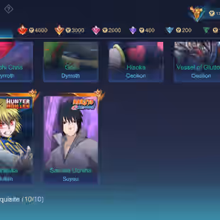 🔥ANIME ACCOUNT WITH SASUKE LOADING EFFECT 🔥|| LEGEND-2 || GRAND - 22 || SKIN -367 || MEGA -5 || ALL HEROS UNLOCK ||  - Image 7
