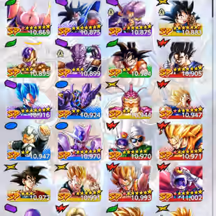 D872-IOS+Android-Nice Acc-10 UL(Cell Full Red Star+Zamasu+Frieza+Broly+Turles+Majin+S Vegito)+48 Legends+Vip Equi+Good  - Image 11