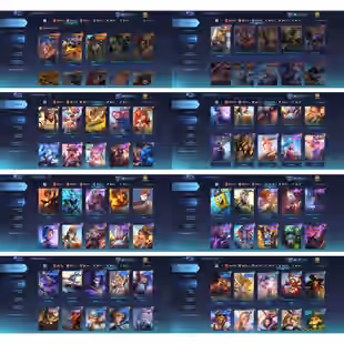 MOONTON | LV 134 🔥WR 62 PERCENT🔥 KUNGFU PANDA THAMUZ - TRANSFORMERS ROGER - ZODIAC MINO | HERO131 | SKIN 283 | BP 246K - Image 4