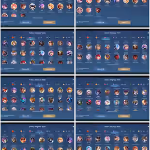 [IOS/ANDROID] CEL LVL 124 | 132 HEROES | 521 SKINS | MEGA 3 | COLLAB LOADED | 3 LEGEND INC LESLEY - 6 RARE COLLECTOR JJK - Image 4