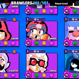 METEOR 3 | 98K TROPHY- 450X SKINS | OLD PIPER SKINS | 101/101 BRAWLER | 98X MAX | 88X HYPER | 3v3 WINS | 847-PINS | - Image 7