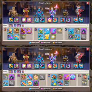 [ALL LEAGUE SKIN AND WAR ARENA] RARE TH-18 NEAR MAX! XP-256! 5X EPIC EQUIPMENTS MAX! HEROES:-104-103-93-80-53! BEST DEAL - Image 4