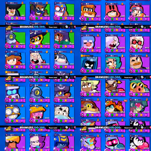 97k TROPHIES | SUPER LUXURY | 100 MAX POWER BRAWLER | 100 BRAWLER UNLOCK | 89 HYPERCHARGE | 413 SKIN | INSTANT DELIVERY - Image 2