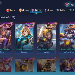 🔥IMMORTAL ACCOUNT || 66 PERCENT WINRATE🔥 GRAND-13 || LEGEND-1 || EXQUISITE-5 || 3 COLLECTOR|| 365 SKIN || ALL HEROS || - Image 13