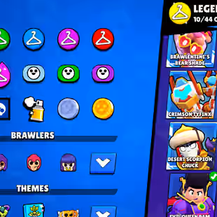 LEADERBOARD PRESTIGE-1 | 104K TROPHY-376X SKINS | 101/101 BRAWLER | 47X MAX | 37X HYPER | 3v3 WINS | 102 TOTAL PRESTIGE - Image 16
