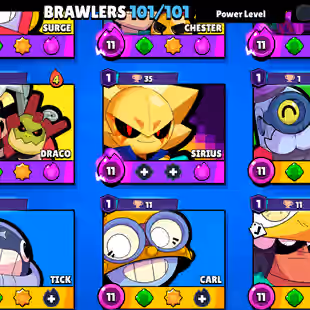 301-GEM | 100.2K TROPHY-490X SKINS | NC AVAILABLE | 101/101 BRAWLER | 98X MAX | 78X HYPER | 3v3 WINS | LOTS OF RARE SKIN - Image 12
