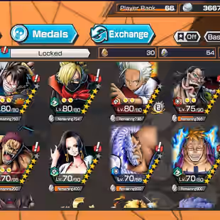 BR610-IOS-Android-Hyber 50-5 Ex(Gear 5 v2-Kizaru-Garp-Roger v2-Kaido-Akainu-Shank v4-Shank v3-Shank-Yamato)-Vip Medal - Image 63