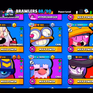 🌟189 SKINS🌟50.600 TROPHY | 88 BRAWLERS | 21 MAX | 11 HYPERCHARGED | INSTANT DELIVERY | FULL ACCESS - Image 8
