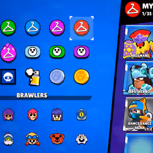 🔥[ 60X BRAWLERS - 7X MAX BRAWLERS ] 🔥 TROPHY: 18000 || 40X CUTE AND SOME RAREST SKINS || FAST DELIVERY - Image 16