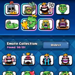 RAREST GOBLIN TROPHY KISS 🏆24 MAX CARDS 💎 ARENA 22 [] 8585 TROPHIES [] XP49 [] KT14 [] 794 GEMS [] 58 EMOTES [] 9 - Image 5