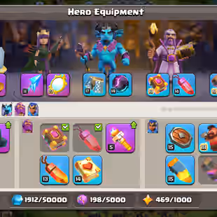 🔥BEST TH 17 2 HERO MAX🔥HERO 68-85-75-50-XP 199-EPIC GG 14 FA 11 EB 26 MM[MAX]-STRONG DEFENSE-NC YES-679 MEDALS - Image 5