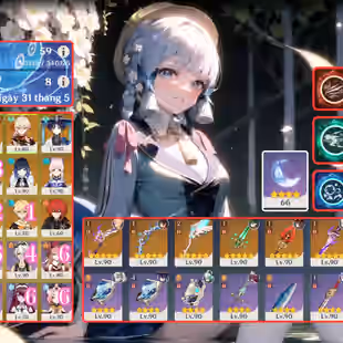 R308-ASIA-AR59-Arlecchino-Furina-Wanderer-Nahida-Yelan-Kokomi-Yoimiya-Kazuha-Ayaka-Hutao-Xiao-Qiqi-Keqing--Weapon: 6 - Image 1