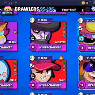 🌟 220 SKINS🌟74.950 TROPHY | 95 BRAWLERS | 22 HYPERCHARGED | 31 MAXED BRAWLERS | CHAINSAW BUSTER | LOADED RICO | CORSA - Image 9