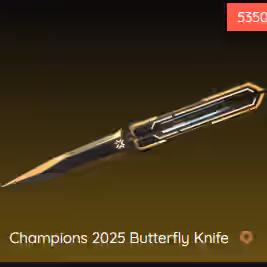 [All Platforms] ⚡Champions 2025 Vandal 🪓 Champions 2025 Butterfly Knife - Bubblegum Deathwish Phantom - Silver 1 Rank - Image 1
