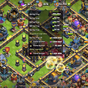 STACKED LEGEND RANKED TH 17 MAX 💎 28 EQUIPMENT MAX 💎 20k GEMS  | 36k LEGEND CUPS | 2k MEDALS | HERO MAX | SKINS - Image 5
