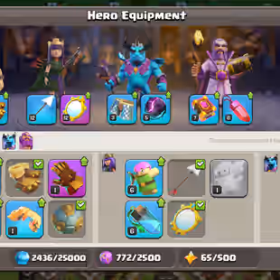 TH11 FULL MAX || ALL HEROES MAX || STOCKED MAGIC ITEMS || CWL 250 ||  OP EQUIPMENTS || INSTANT DELIVERY - Image 5