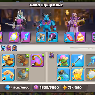 🔥TH 17 FULL MAX READY FOR 18🔥10600 GEMS-FUL MAGIC ITEM-XP 277-5 EPIC EQUIPMENT MAX-1309 MEDALS-NC YES-BEST DEAL - Image 4