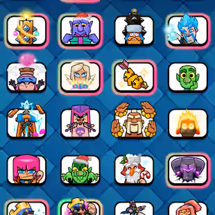 52-LEVEL!! RARE-EMOTS-[GOBLIN KISSING/PEKKA BALLON/HEALER CAKE/BOXING FISH]!! 28X MAX CARD!! 4X EVOLUTION!! 2X ELITES - Image 6