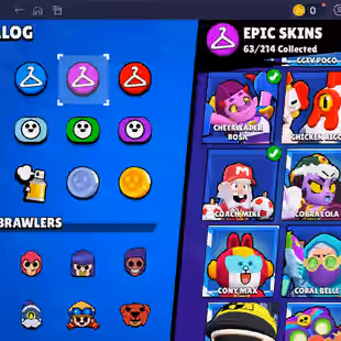 🌟 220 SKINS🌟74.950 TROPHY | 95 BRAWLERS | 22 HYPERCHARGED | 31 MAXED BRAWLERS | CHAINSAW BUSTER | LOADED RICO | CORSA - Image 40