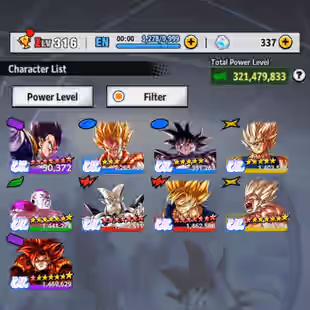 D788-IOS+Android-Vip Meta Account-9 UL(SS Goku+Frieza+SS4 Gogeta+Majin+Turles+Super Vegeta)+62 Legends+Vip Equipment - Image 2