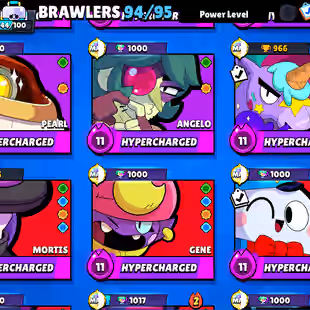 |BLUE / RED KING FRANK| MATCHERINO PIN| 2 PRESTIGE|METEORIC FAME| 92600 CUPS | 94 BRAWLERS |364 SKINS - Image 16