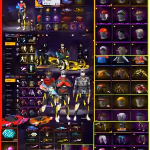 Free Fire WHIT RARE SETS || OLD ACC - Image 1