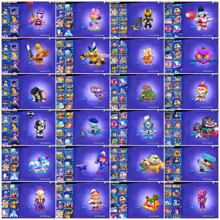🔥VANARA FRFRAN🔥JOCK STU | 80K TROPHY | 12K BLING | 90 BRAWLER | 77 MAXED | 31 HYPERCHARG | 224 SKIN | INSTANT DELIVERY - Image 8