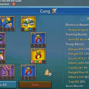 [GLOBL] cheapest LORD 38 - T5 gift - 1B4 might - atk 598/521/478 - 49 Migrations Scroll - 1.11M gem - [pet 5] 4 - 2 Cup - Image 3