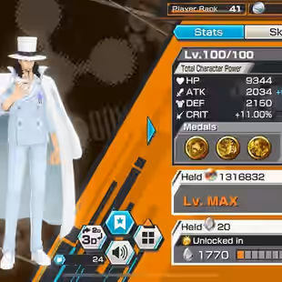 [3420][IOS - ANDROID] 17 EX META - Kizaru - Garp - Kuzan - Lucci - Luffy Light - Akainu - Shanks - S-Snake - Whitebeard - Image 5