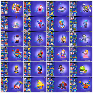 🔥560 GEMS 🔥 72K TROPHY | 55K BLING | 15 TITLE | 93 BRAWLER | 57 MAXED | 36 HYPERCHARGED | 216 SKIN | INSTANT DELIVERY - Image 13