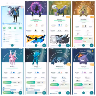M 1.985 Level 40 Super Necromaz Kyogre EvoPalkia Dialga 7 Shiny And Legendary 202 Shiny 106 Legendary 6 LV100 - Image 1