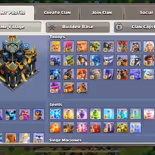 LEGEND RANK 💎 33 EQUIPMENT TOWNHALL 17 💎 HERO MAX - 4k GEM -261 xp - 900 MEDAL - BH 10 MAX - FREE RENAME - INSTANT - Image 4