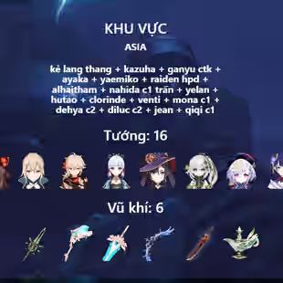 R310-ASIA-AR59-Alhaitham-Dehya-Dilu-Ganyu-Hutao-Jeans-Kazuha-Ayaka-Mona-Nahida-Qiqi-Raiden-Venti-Yae Miko-Yelan-Clorinde - Image 3