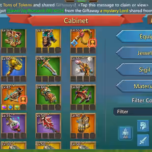 967M Mights (T5) Can move to Kingdom 1083 | Vip 15 | 5M4 Gem | 724M Research | lots of resources | 73 Migrations Scroll - Image 1