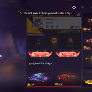 X329|EUROPE SERVER|LVL 58|43 CHARACTER|113 COSTUME|151 WEAPON(5 EVO+22 MYTHIC)|AK47 Blue Draco Lv 4|SCAR Megalodon Alpha - Image 2