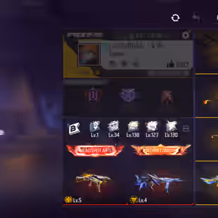 X319|LATAM SERVER|Lvl 66|56 CHARACTER|309 COSTUME|58 VEHICLE|KITSUNE SPORTS CAR|356 WEAPON(2 EVO+45 MYTHIC)|CHROMASONIC  - Image 2