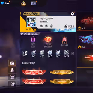 V99|LVL70|507COSTUME(47MYTHIC)|505WEAPON(3EVO+88MYTHIC)|BLUEFLAMEDRACO-AK47LVLMAX|PREDATORYCOBRA-MP40LVL6OTWMAX|SCORPIOS - Image 1